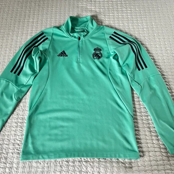Adidas Real Madrid UCL 2019/20 EU Training Top, Sz S in Mint Green - Picture 9 of 15